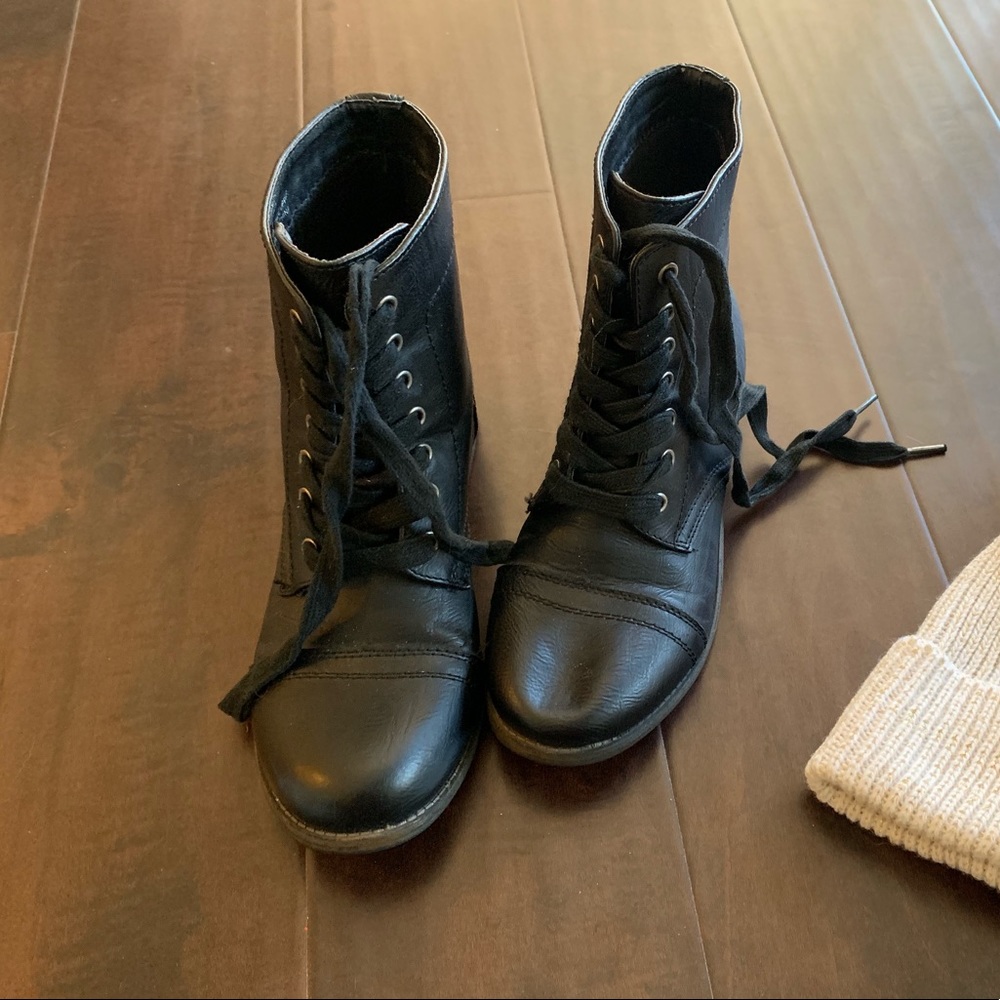 Black Combat Boots